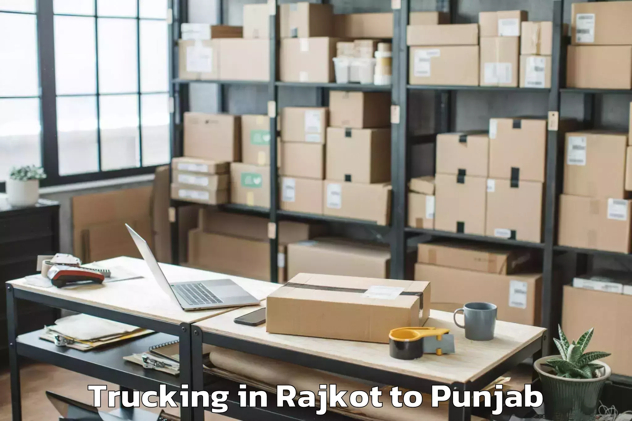 Quality Rajkot to Dera Baba Nanak Trucking